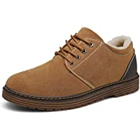 Bosleng Botines Hombre Mujer Zapatos Invierno Calientes Forradas Clasicas Cordones Boots